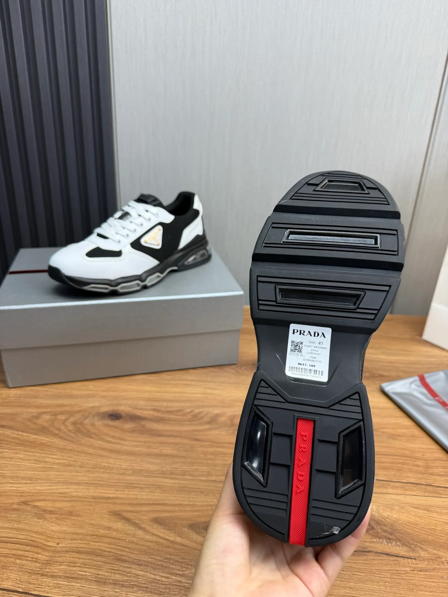 Men's shoes 💰660💰 [PRADA] Men's shoes are popular in the counter, high-quality shipments ✔️Official website synchronization, original imported cowhide with comfortable mesh + cowhide lining, 1⃣️:1⃣️reproduction, original factory air-cushioned original sole, 38-45